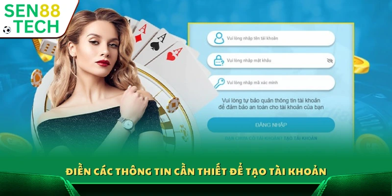 Bước 2: Nhập các dữ liệu cơ bản theo biểu mẫu đăng ký